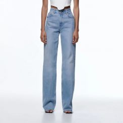 Womens Straight High Waist Jeans